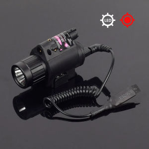 【Shipping From Manila+COD】100% Original Tactical  Laser Sight LED Flashlight Combo Fits 20mm Mount For Outdoor 650nm Red Sight with Free Battery