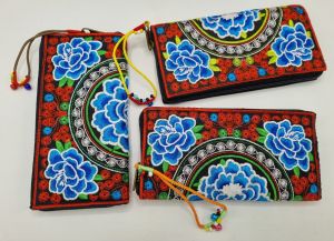 Ví vải mẫu hoa dáng cầm tay size 18 chất dầy dặn TC1301 (ảnh thật)