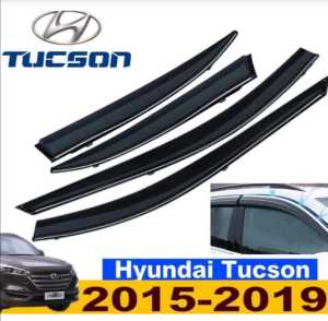 Hyundai Tucson Door Visor Ix35 2015 High Grade Chrome Lining Injection Window Door Visor