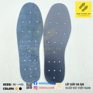 Lót giày da sịn HIM STORE 98 chất liệu da nhập khẩu khử hôi chân cực tốt