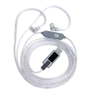 Kzm2 dây tai nghe hai micro Bạc plateds cáp loại C nâng cấp Cáp cáp tai nghe Tai nghe dây cho edx