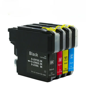 Compatible LC975BK LC975C LC975M LC975Y LC985 LC39 Ink Cartridges Replacement for Brother MFC-J220 MFC-J265W MFC-J410 MFC-J415W Printers Black 20ML/Color 12ML
