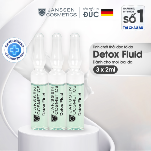 Tinh chất thải độc tố da Janssen Cosmetics Detox Fluid 3 ống x 2ml & 1 ống lẻ 2ml