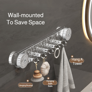 Swivel Suction Cups Ripple Hooks Suction Cup No-punch Ripple Row Transparent Gray Lightweight