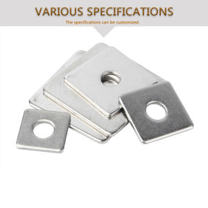 304 Stainless Steel Flat Gasket M3 M4 M5 M6 M8 M10 Square Flat Washers Pad Spacer Thickness 1mm 1.5mm 2mm 3mm DIY Tool