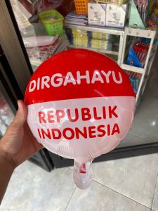 balon foil dirgahayu merah putih DIRGAHAYU HUT RI