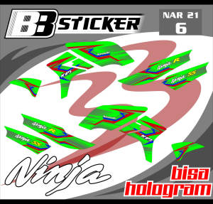 STRIPING PREMIUM Kawasaki Ninja R Ninja SS BISA HOLOGRAM List Sticker Variasi Nar 21
