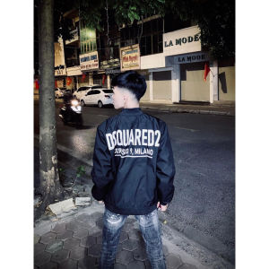 Quảng Đông C♢Áo Khoác Gió DSQ 310 Nam Họa Tiết Thêu Đơn Giản Chất Liệu Gió Thời Trang Nam Cao Cấp Phù Hợp Cho Nam3/21