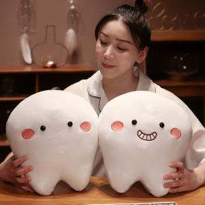 JOJO CASTLE 25/35Ccm Simulation Tooth Plush Toys Cute White Teeth Stuffed Doll Soft Pillow Cushion Gift For Children kids Dental Toys Soft Toy Toothless - Lazada