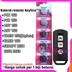 Baterai batre remot motor PCX 150 160 Batre remot keyless VARIO ADV 150 160