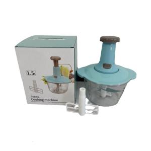 Convenient Kitchen Chopper Manual Practical Mincer Plastic Texture Suitable for Quick Meal Preparation