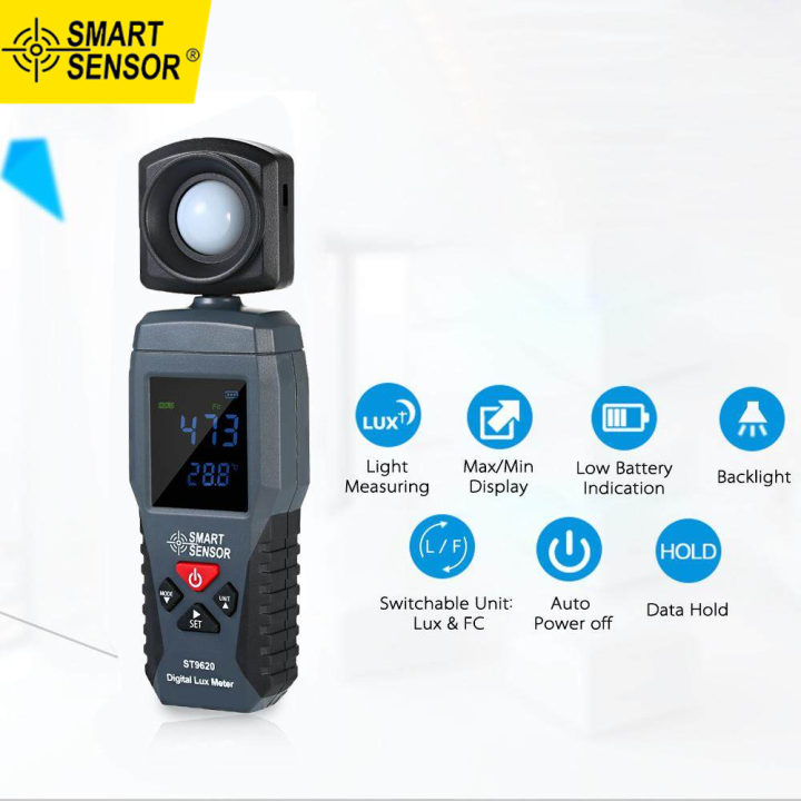 Lux Meter Digital LCD Display Handheld Illuminomet... – Vicedeal - View #7