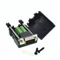 ขั้ว D-Sub Vga ตัวผู้ตัวเชื่อมอะแดปเตอร์15ขา Db15พร้อมสายเคเบิลข้อมูลพลาสติกคลุม36. 