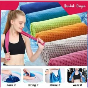 Handuk dingin tipis cold towel sports cooling towel handuk olahraga dingin elastis lap dingin