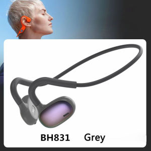 BH831 Air Conduction Bluetooth Earphones Wireless Sports and Running Earphones Waterproof Hanging Earneck Style Ultra Long Range Bluetooth Earphones Bone Conduction Earphones