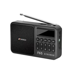SANSUI F65 Portable FM Radio MP3 Walkman TF/USB Bluetooth Wireless Speaker Outdoor Sports Mini Digital Song Ordering Machine