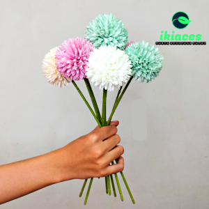 Tangkai Bunga Hias Plastik: Dekorasi Murah & Bunga Bulat Artifisial