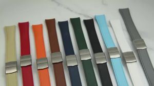 Universal CTS FKM Rubber Curved End Watch Strap 20mm 22mm Quick Release Strap Butterfly Buckle Sport Diving Band For/Seiko2026