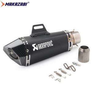 38-51mm Universal Motorcycle Exhaust Pipe with DB Killer Exhaust Muffler Tail pipe For DUKE390 R25 Z900 GSXR1000 SV650 R6 R3 ZX6R ZX10 K7 MT07 CBR500 NK250 250SR etc