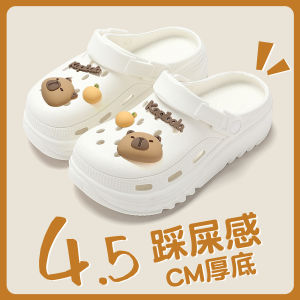 [Free Shipping] Womens Thick-Soled Clogs Summer Outdoor Casual Breathable Sandals Beach Non-Slip Closed-Toe Slippers Mens Style.