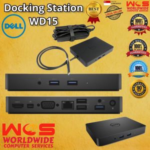 REFURBISHED Dell Business Dock WD15 4K with Thunderbolt 3 USB Type-C Cable Attached Support all Laptop with Type C port K17A001 K17A come with 180W Adapter and connect up to two/dual 4K display and charge a USB C laptop up to 65W PD simultaneously 3 Mont