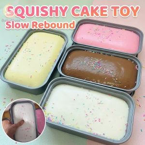 Squishy Fake Cake Toy Decompression Sensory Slow Rebound Stress Relief Airtight Container 14+ Years