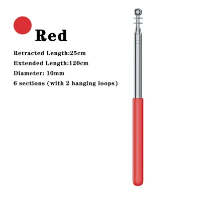 BGTDWU 1pc 1/1.2/1.6M Teaching Pointer Retractable 2-in-1 Flagpole Multi-functional Flag Display Pole Teacher Classroom