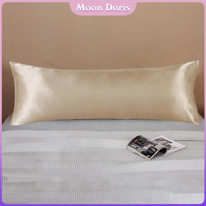Moon Doris Silk Satin Cooling Body Pillow Case with Envelope Closure Long  Pillowcase for Machine Washable Lazada PH