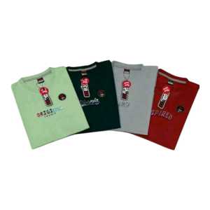 Set 4 Pcs T-Shirt Cowok Lengan Pendek Motif Classic Bahan Tebal Lebih Merekaan Size M-3XL