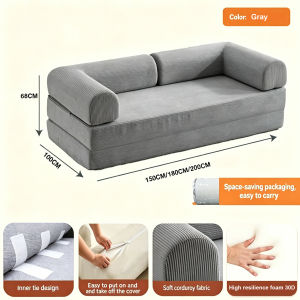 WEICEE Compression Sofa Bed Danny Sofa Joey Sofa Folding Sofabed Integrated Dual-purpose Full Sponge Roll Pack Compressed Fabric Sofa for Living Room
