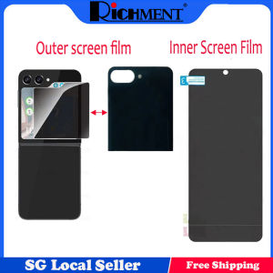 Invisible Front Back Hydrogel Film For Galaxy Z FLIP4 Z FLIP5 ZFLIP5 Ultra-light Clear Matte frosted Screen Protector For Galaxy Z Flip 4 5G Z Flip 3(SG Local Seller)