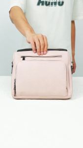 กระเป๋าสะพายข้าง TANTOMI สำหรับผู้หญิง กระเป๋าหลายช่องสำหรับผู้หญิง กระเป๋าหนังวีแกนพร้อมสายปรับได้สำหรับการช้อปปิ้ง