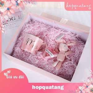 Hộp Quà To Thắt Nơ Sang Trọng Kèm Túi Hộp Quà Sinh Nhật Hộp Quà Tặng Cứng H47