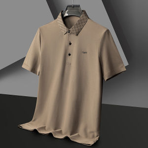 Summer thin style Mens polo shirt Breathable and sweat-absorbent Ice silk fabric Business shirt Cas