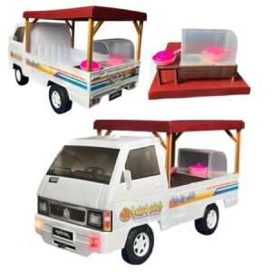 Mainan Anak Mobil Bak pickup Mini Pick Up Losbak Black Lampu Dan Musik Telolet basuri tahu bulat oleng mini