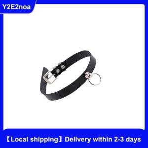【Local shipping】 Anime Chainsaw Man Reze Cosplay Choker Dark Rock PU Leather Necklace Punk Gothic Harajuku Collarbone Chain Jewelry Accessor