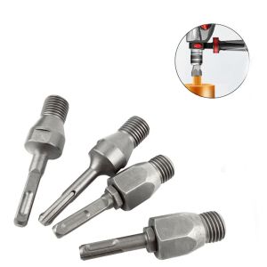 DOUBLEL Round/Square Handle Electric Hammer Adapter SDS Plus Shank Arbor Conversion Joint Concrete Hole Saw Core Drill Bits for  Electric Hammer