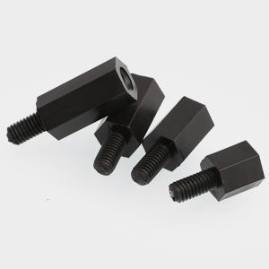 M2/M2.5M3/M4/M5/M6/M8 Thread Black Spacing Screw Plastic For PCB Motherboard Fixed Nylon Standoff Spacer Pillar