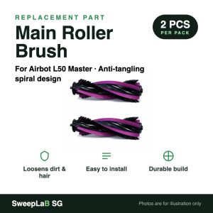 Main Brush Roller Replacement for Airbot L50 Master - 2pcs