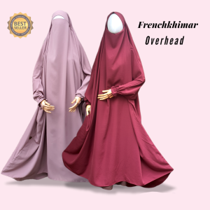 [SALE] French Khimar Abaya overhead onepiece / long french khimar / frenchkhimar long / french khimar termurah
