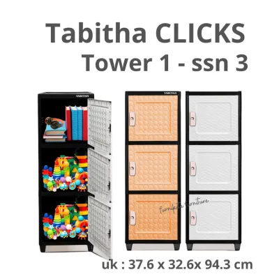 LEMARI PLASTIK TABITHA PEONY TEBAL TERMURAH PREMIUM QUALITY [TABBOX]