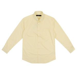 OASIS Masterpiece เสื้อเชิ้ตชาย แขนยาว กระเป๋าอก ผ้า Cotton Modal รุ่น MPWLC-4761 สี ดำ  เหลือง  กรมท่า  เงิน