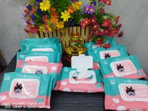 24Pack Organic Baby Wipes 80 Pcs Per Pack 99% Water Hypoallergenic (Non-Alcohol-wet wipes)  (Spnx123)