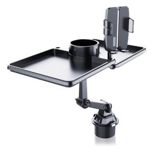 Cupholder Phone Mount Support for Car Adjustable Base 360 Degree Rotating Neck Suitable for Smartphones and Most Bottles