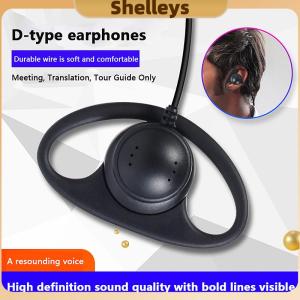 [Shelleys] Single Sided D-shaped Ear Loop Simultaneous Interpretation 3.5MM Listen Only Earphone For Radio Tour Guide System