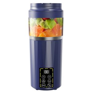 CHARRISSA Digital Display Auto Juicing Cup Wireless USB Charging Fruit Extractor Cup Portable Long-lasting Battery Fruit Blender Cup Smoothie