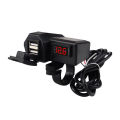 ที่ชาร์จโทรศัพท์มือถือ ที่ชาร์จ usb ติดมอเตอร์ไซค์ Motorcycle charger รุ่นกันน้ำ สำหรับรถมอเตอร์ไซค์. 
