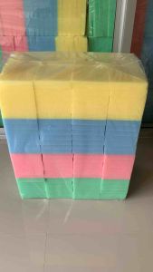 ฟองน้ำฉาบปูน ฟองน้ำล้างรถ หนา 1 นิ้ว ตราปลาทอง บรรจุ 100 แผ่น/แพ็ค คละสี ฟองน้ำวิทยาศาสตร์ ฟองน้ำเกรด A เนื้อแน่นเป็นพิเศษ ส่งไว