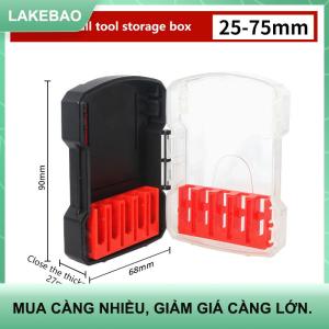 【LAKEBAO】 Khoan Bit Lưu Trữ Trường Hợp Xách Tay 6.35Mm Hex Khoan Bit Trường Hợp 5 Kích Thước Chịu Nước PVC Có Thể Tháo Rời Chủ Hangable Lưu Trữ