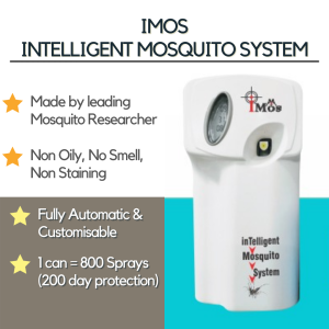 iMos Intelligent Mosquito Repellent | Made by Leading Mosquito Researcher | 99.99% Mosquito Free Guarantee
